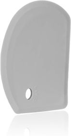 Flexible Curved Edge Silicone Bowl Scraper(5.98"x4.3"), Food Grade Dough Scraper for Baking Sourdough Bread, Cake, Multipurpose Kitchen Dish Scra